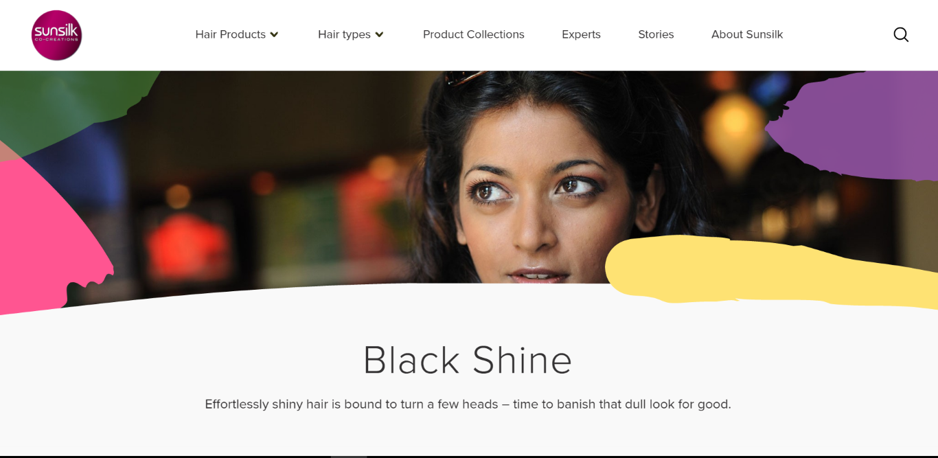 Hindustan Unilever’s Sunsilk website offers tips on hair care.