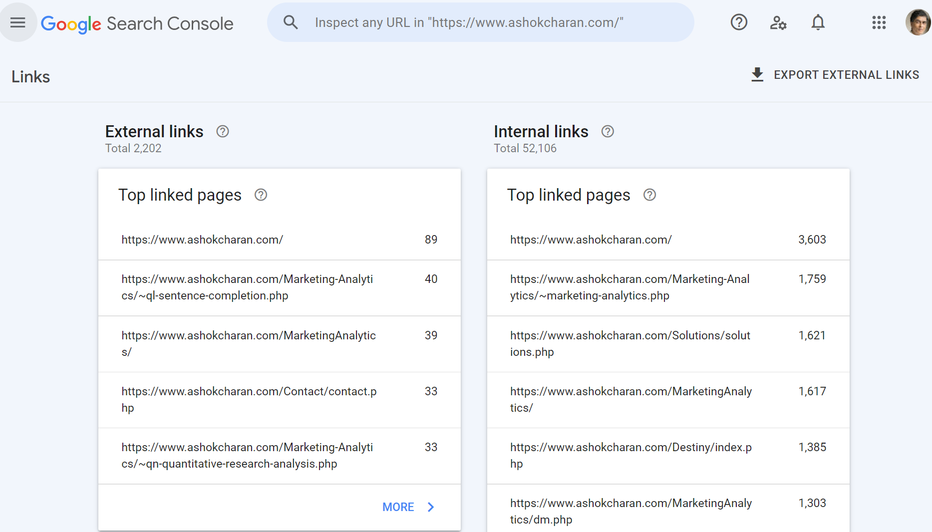 Inbound links - Google Search Console facility to track inbound links - Off-Page Optimization, SEO